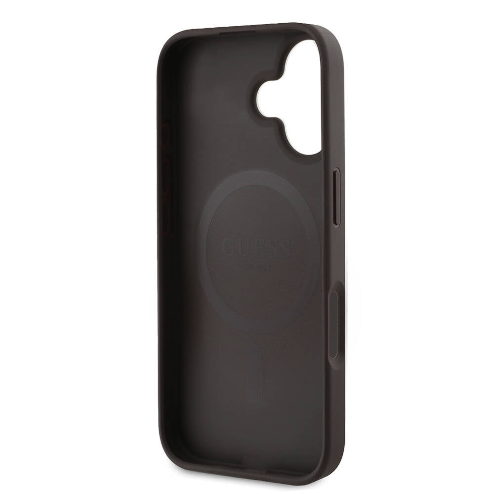 Guess iPhone 16 Plus Orjinal Lisanslı Magsafe Şarj Özellikli PU Deri 4G Desenli Taşlı Üçgen Logolu Telefon Kılıfı - 20 Guess iPhone 16 Plus Orjinal Lisanslı Magsafe Şarj Özellikli PU Deri 4G Desenli Taşlı Üçgen Logolu Telefon Kılıfı - 20
